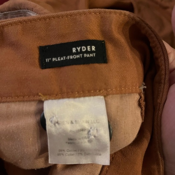 EUC Veronica Beard- Ryder Tuxedo Stripe Pants in Color Clay. Size 4 - Picture 6 of 11